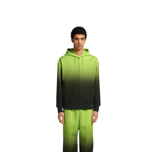 Chaqueta de neopreno estampada con cremallera