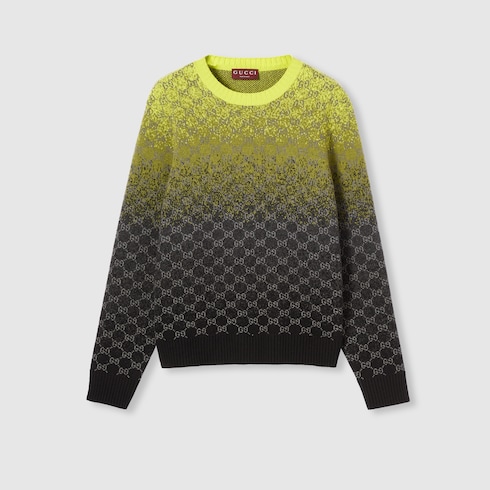 Maglione in lana e cashmere GG jacquard