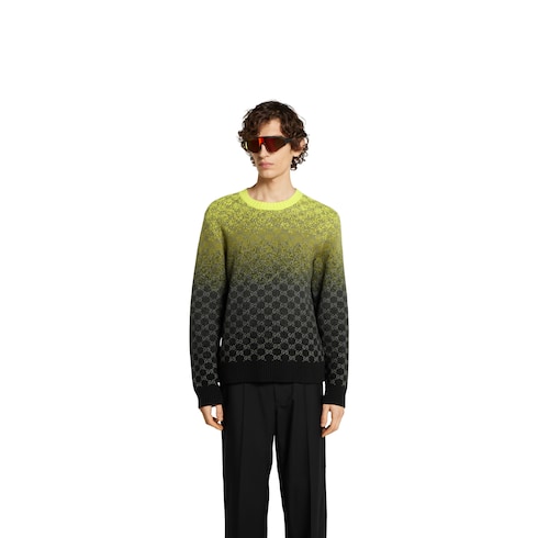 Maglione in lana e cashmere GG jacquard