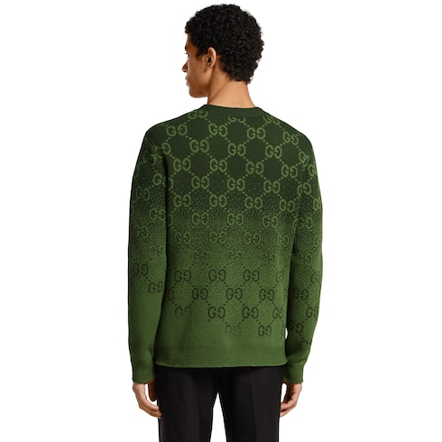 Cárdigan de jacquard de lana con GG