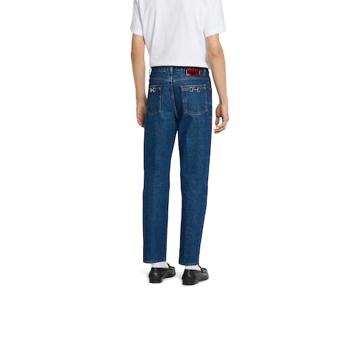 Cropped denim pant