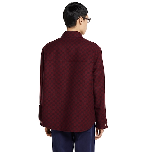 Reversible denim and flannel shirt 
