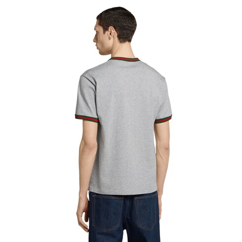 T-shirt in jersey di cotone con ricamo