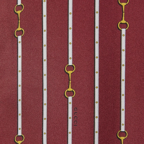 Robe en twill de soie imprimé avec nœud
