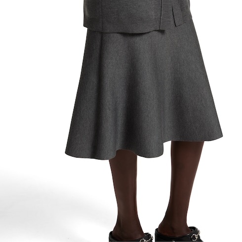Fine wool skirt
