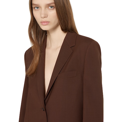 Stretch light wool jacket