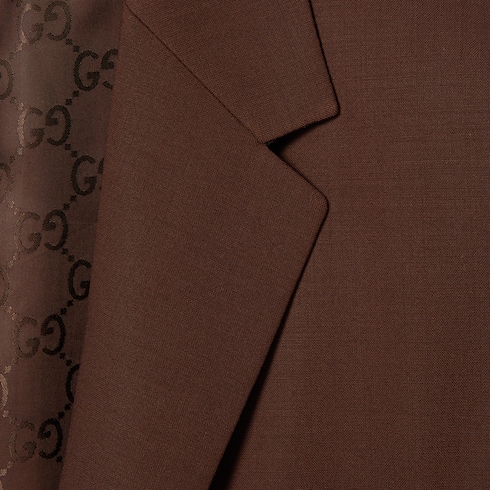 Stretch light wool jacket