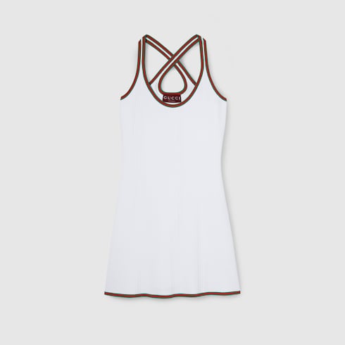 Robe avec finitions bande Web