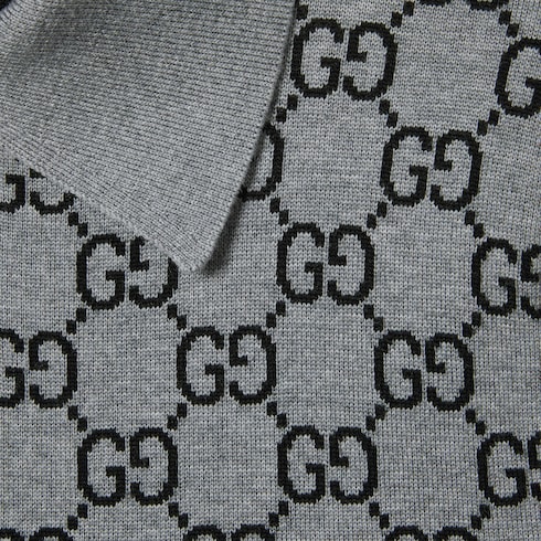 Polokleid aus GG Wolljacquard