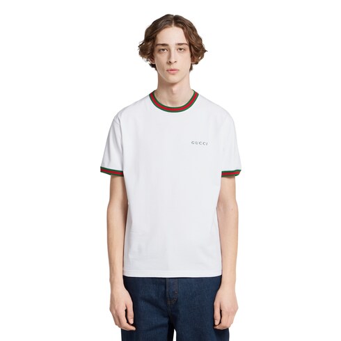 T-shirt en jersey de coton avec broderie