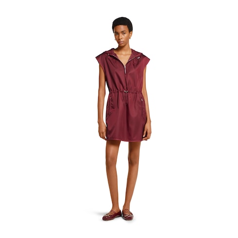 Fine nylon dress with logo