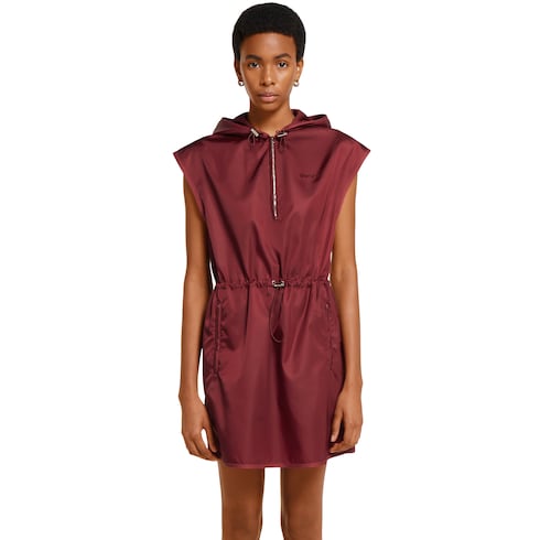 Abito in nylon fine con logo