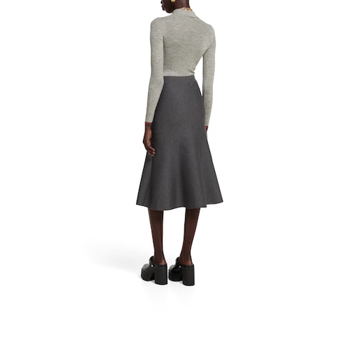 Fine wool skirt
