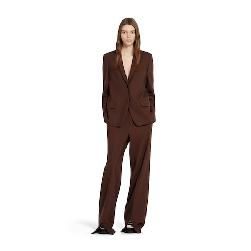 Stretch light wool jacket