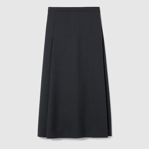 Wool skirt with embroidery