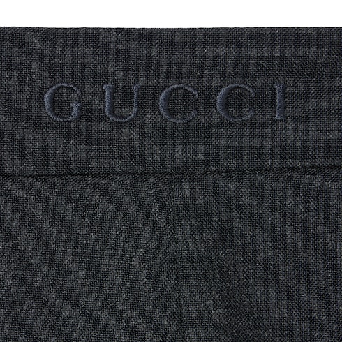 Wool skirt with embroidery