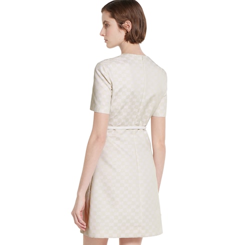 Abito in gabardina di cotone GG