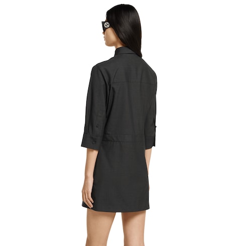 Vestido de lana con Horsebit