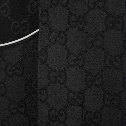 Robe en soie GG avec ceinture Double G