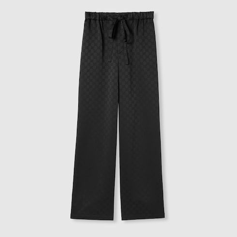 Pantalon en satin GG