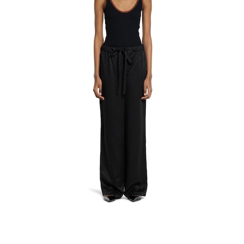 Pantalone in raso GG