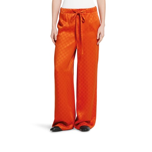 GG satin pants