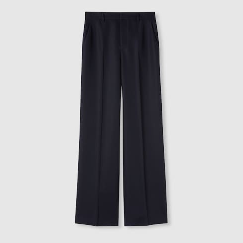 Pantalone in lana con logo