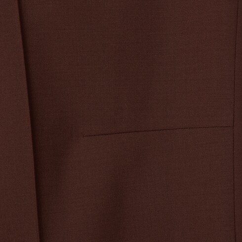 Stretch wool pants with embroidery