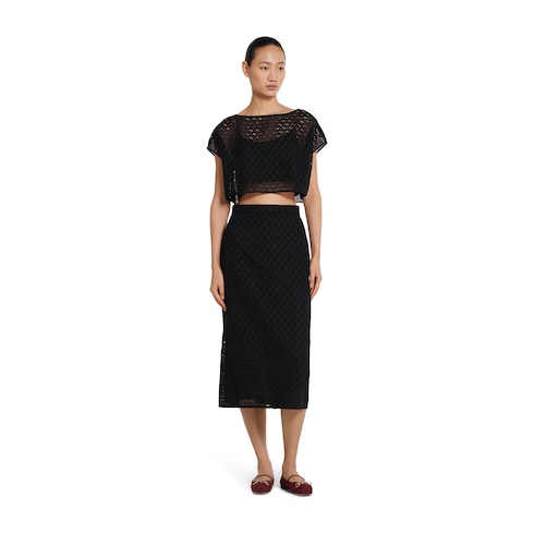 GG macramé top