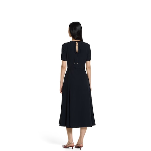 Robe en soie avec ceinture Double G