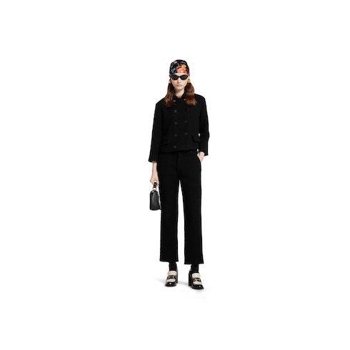 Wool bouclé pants