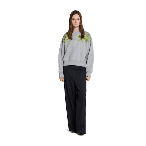 Cotton jersey sweatshirt with print