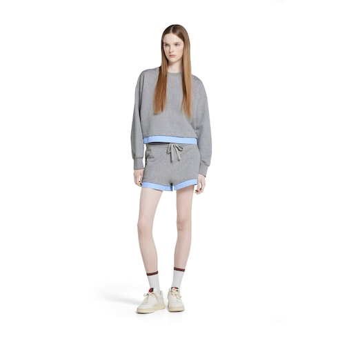 Sweatshirt aus Baumwolljersey mit Stickerei