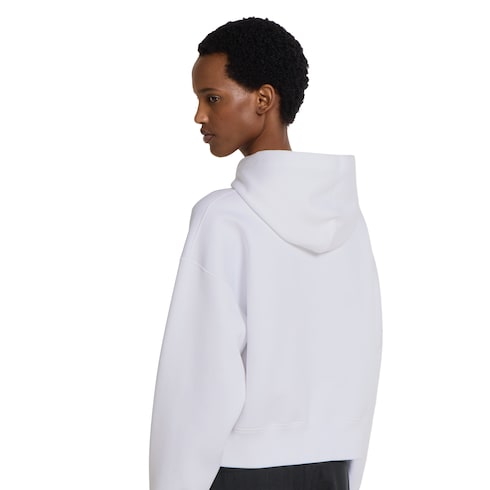 Sudadera con capucha de algodón con motivo