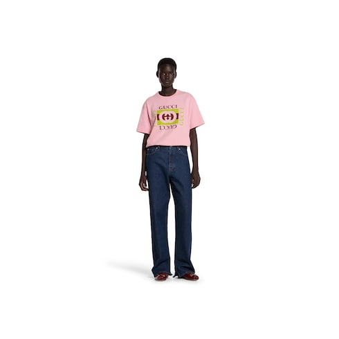 Cotton jersey T-shirt with print
