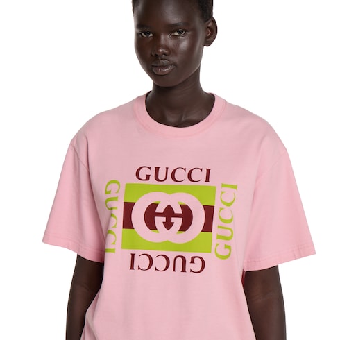 Cotton jersey T-shirt with print