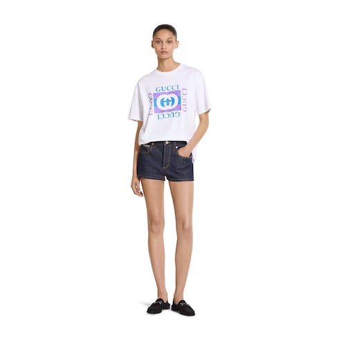 T-shirt en jersey de coton avec imprimé