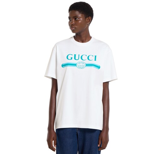 Soft cotton jersey T-shirt with print