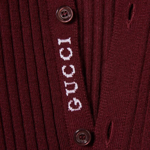 Polo seda de cashmere fino con tribanda Web