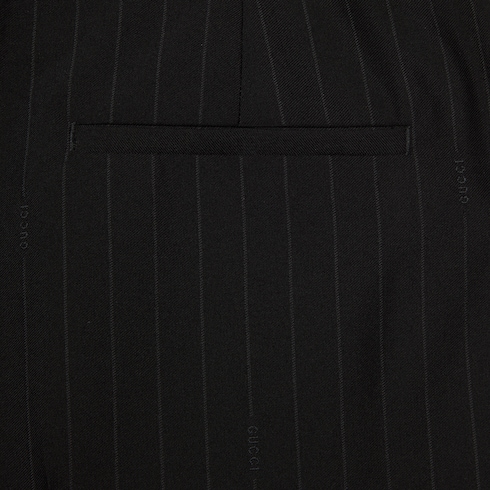 Hose aus Gucci Wolljacquard mit Nadelstreifen