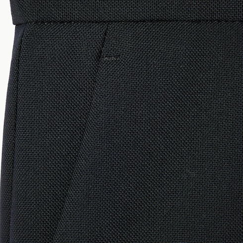 Wool pant with selvedge detail 