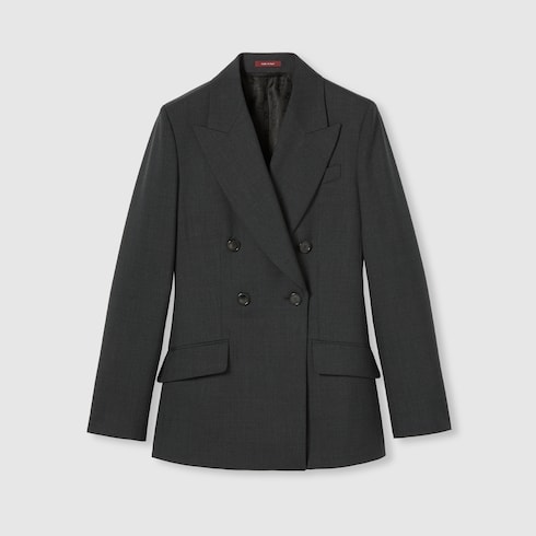Double-breasted wool jacket