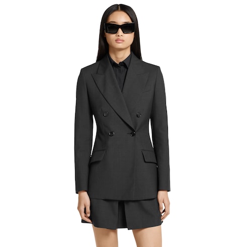 Veste en laine à double boutonnage