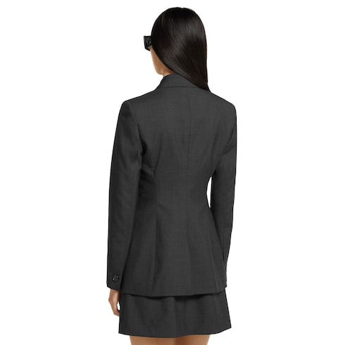 Chaqueta de lana con dos hileras de botones