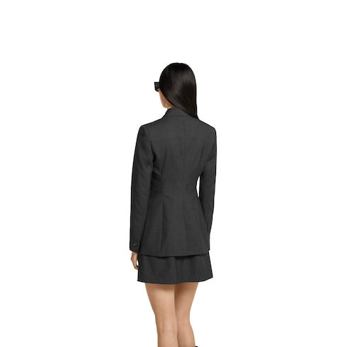 Zweireihiger Blazer aus Wolle