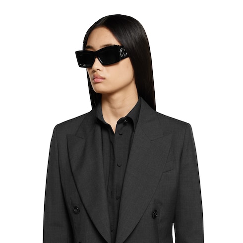 Double-breasted wool jacket