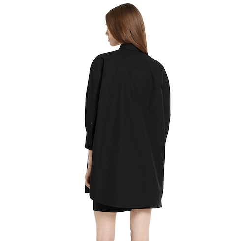 Chemise en popeline de coton avec broderie
