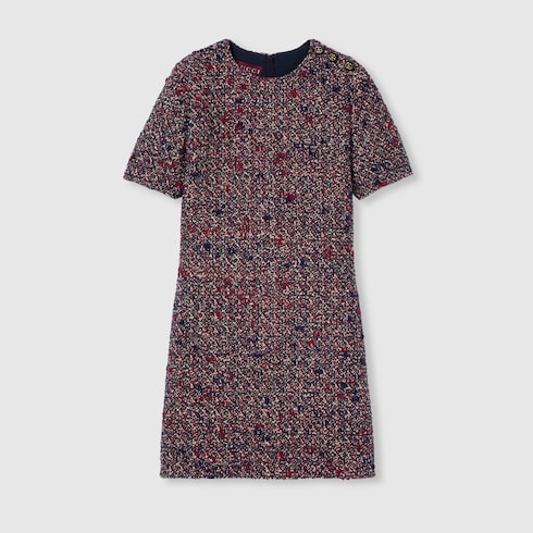 Robe en laine bouclée