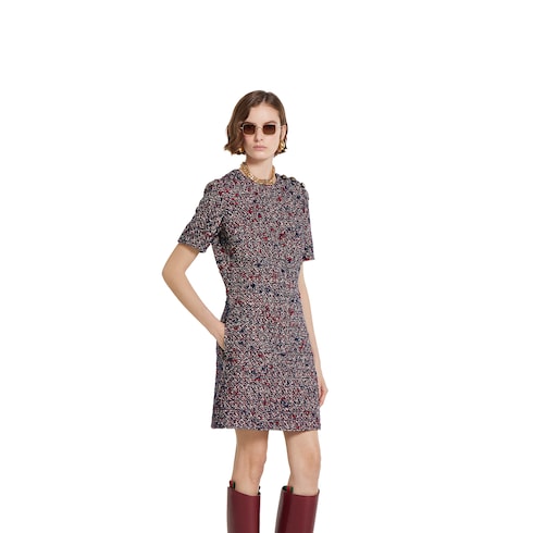 Robe en laine bouclée