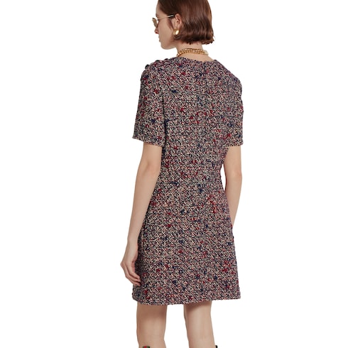 Kleid aus Wollbouclé